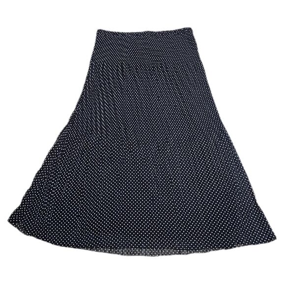 90s indie twee black white polka dot skirt - Picture 1 of 6